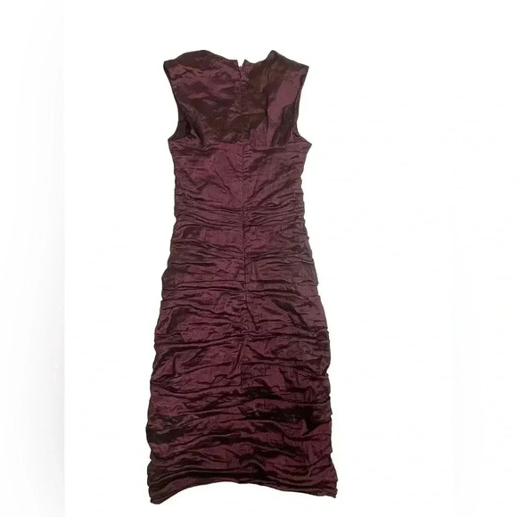 Le Chateau Ruched Purple Plum  Sleeveless Mini Dress Size Small - Picture 6 of 11